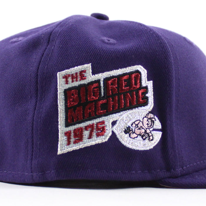 Cincinnati Reds 1975 Big Red Machine New Era 59Fifty Fitted Hat (Purple Pink Under Brim)