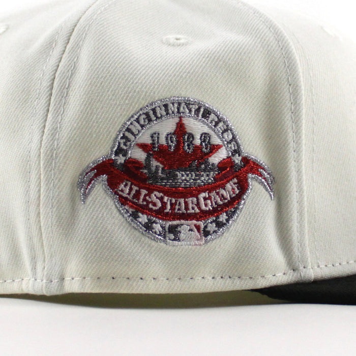 Cincinnati Reds 1988 All Star Game New Era 59Fifty Fitted Hat (Chrome White Black Green Under Brim)