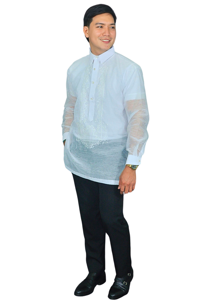 Premium Pure White Barong Tagalog
