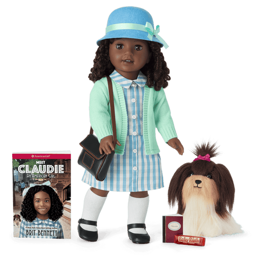 Claudie Wells™ 18-inch Doll, Book, Accessories & Dog (Historical Characters)