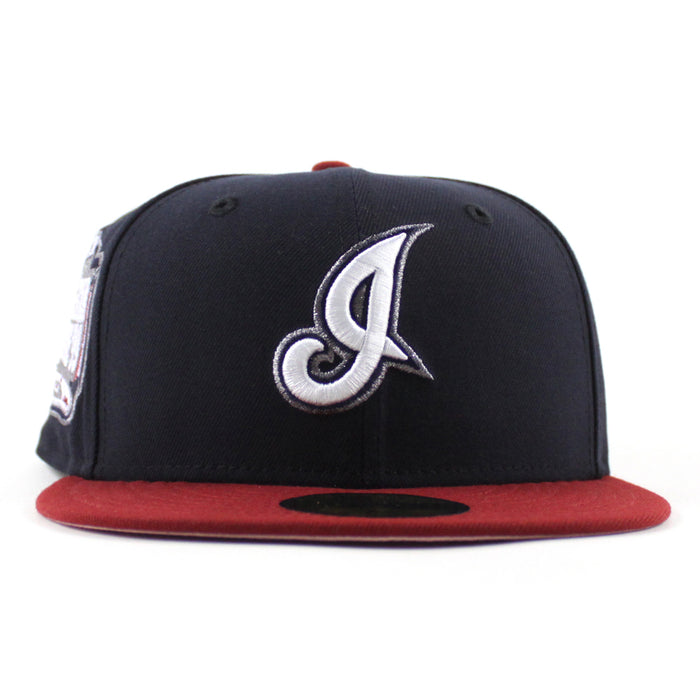 Cleveland Indians 1999 All Star Game New Era 59Fifty Fitted Hat (Navy Red Pink Under Brim)
