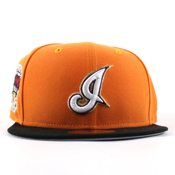 Cleveland Indians Jacobs Field New Era 59Fifty Fitted Hat (Orange Black Gray Under Brim)