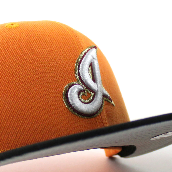 Cleveland Indians Jacobs Field New Era 59Fifty Fitted Hat (Orange Black Gray Under Brim)