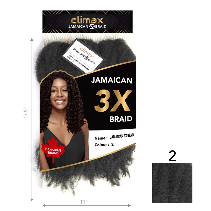 CLIMAX 3X Jamaican Braid⁠ - Afro Kinky Senegalese Twist Hair