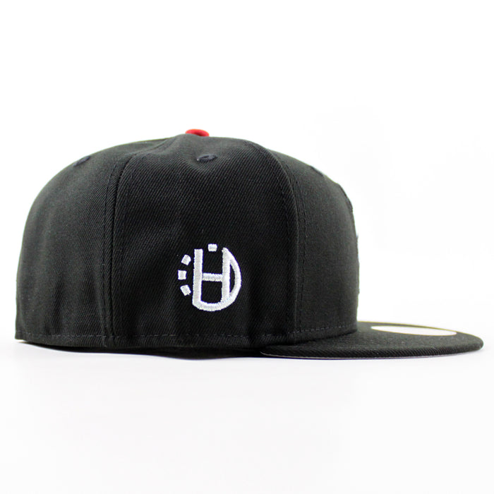 CLOWN HALFTIME New Era 59Fifty Fitted Hat (Black Gray Under Brim)