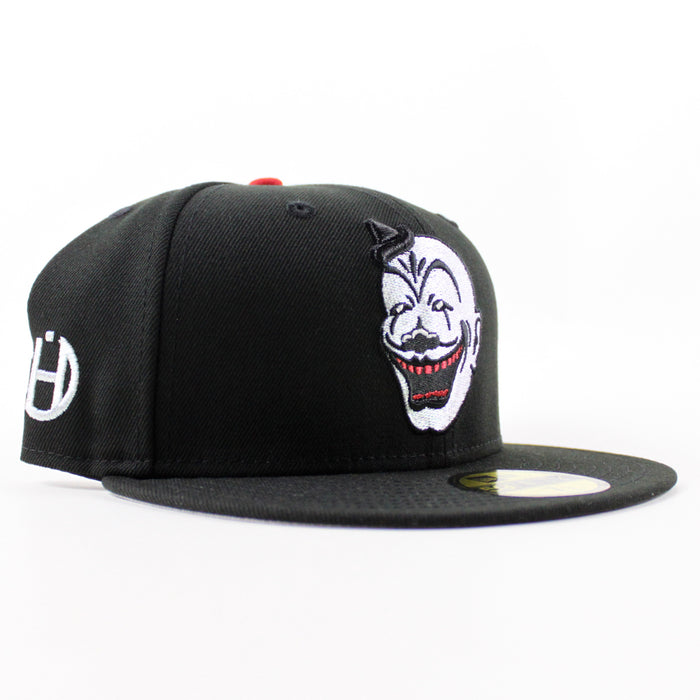 CLOWN HALFTIME New Era 59Fifty Fitted Hat (Black Gray Under Brim)