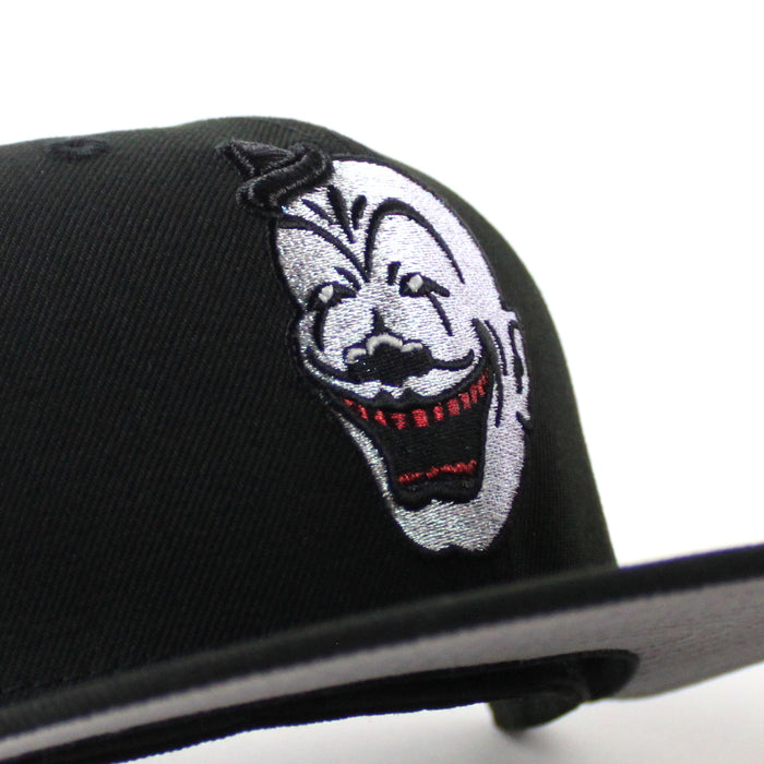 CLOWN HALFTIME New Era 59Fifty Fitted Hat (Black Gray Under Brim)