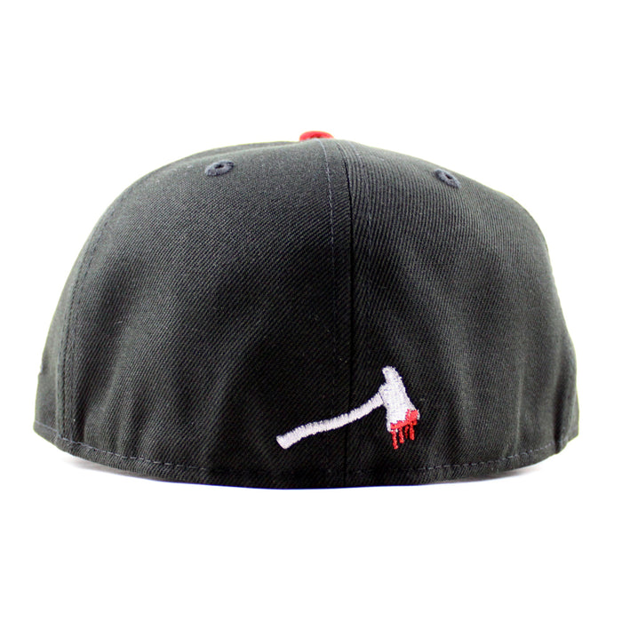CLOWN HALFTIME New Era 59Fifty Fitted Hat (Black Gray Under Brim)