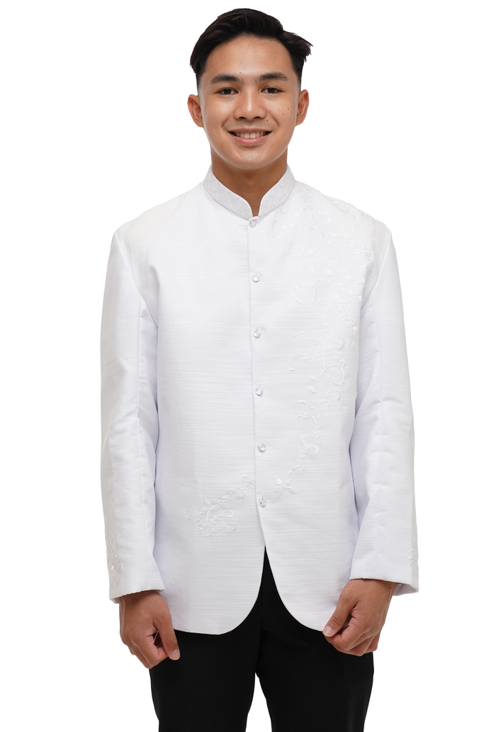 Cocoon White Premium Barong Tagalog Coat