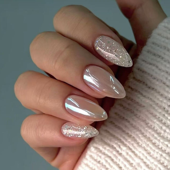 Coffee almond glitter