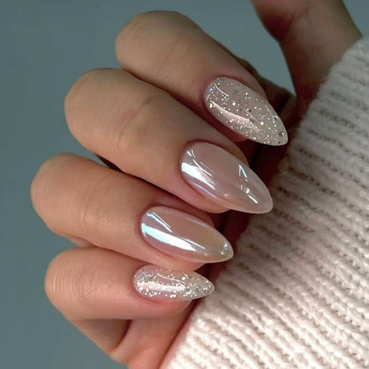 Coffee almond glitter