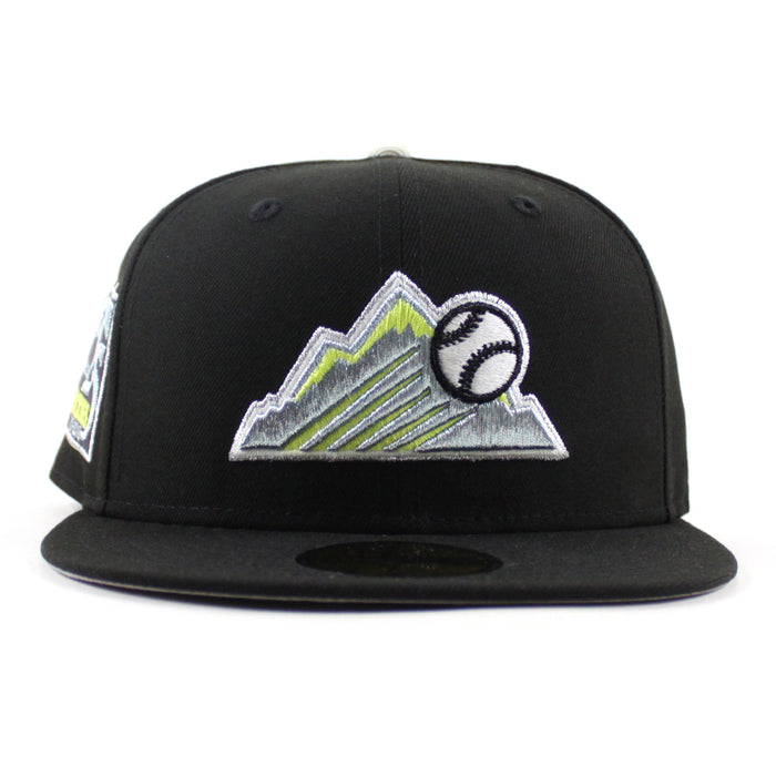 Colorado Rockies 25 Years New Era 59Fifty Fitted Hat (Black Gray Under Brim)