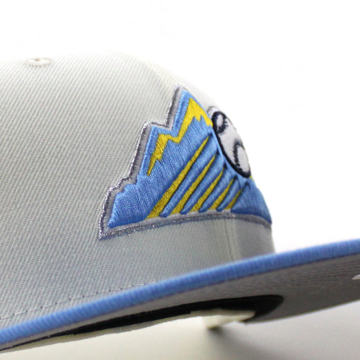 Colorado Rockies 25th Anniversary New Era 59Fifty Fitted Hat (Chrome White Light Blue Gray Under Brim)