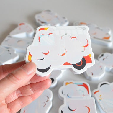 Colour Changing Bath Stickers  | Mucky Trucks