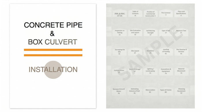 Concrete Pipe and Box Culvert Installation Manual, 2015