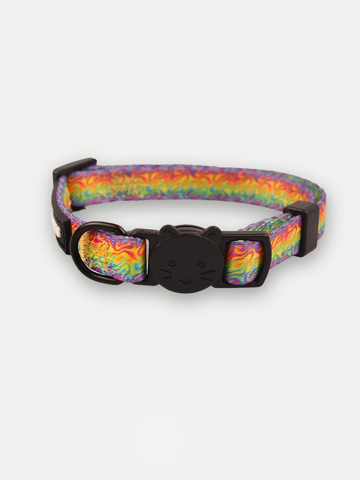 Cosmic Pets Cat Collar | Rainbow Swirl-Image 2