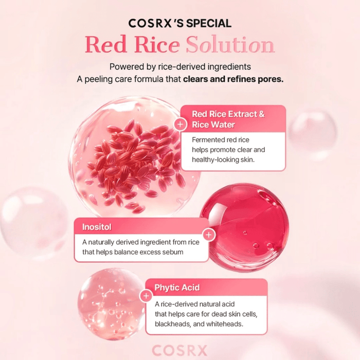 Cosrx Red Rice Inositol Pore Clarifying Deep Cleanser 150ml غسول كوسركس لتنظيف المسام بعمق مع إينوزيتول الأرز الأحمر - Princess Cosmetics Qatar