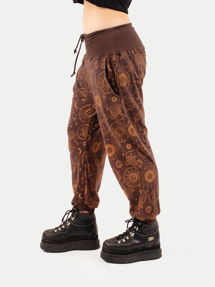 Cotton Celestial Jersey Lounge Pants | Brown-Image 2