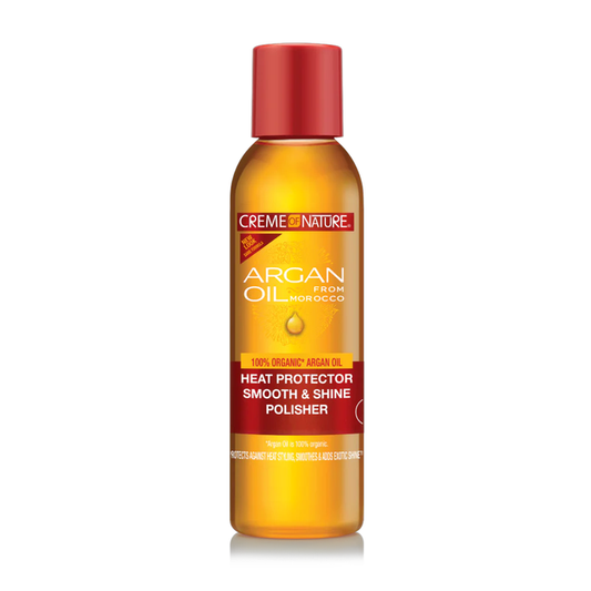 CREME OF NATURE Argan Oil Heat Protector Smooth & Shine Polisher 4oz