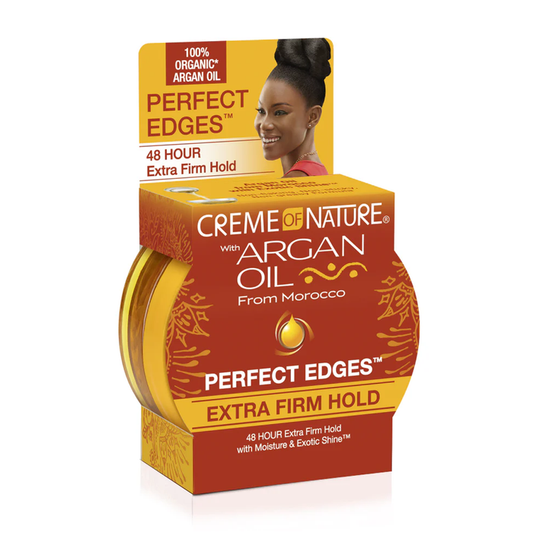 CREME OF NATURE Argan Oil Perfect Edges [Extra Firm Hold] 2.25oz