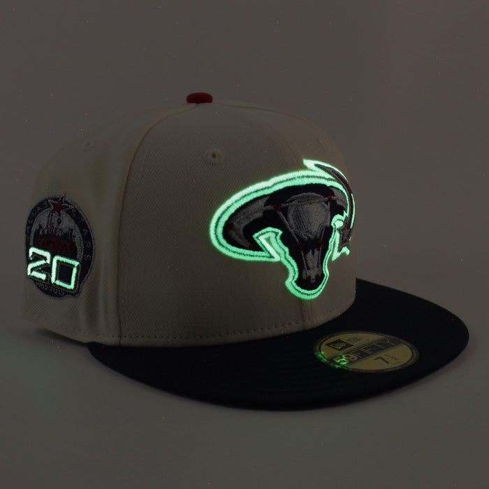 Dallas Stars 20 years New Era 59Fifty Fitted Hat (Chrome White Navy Gray Under Brim)