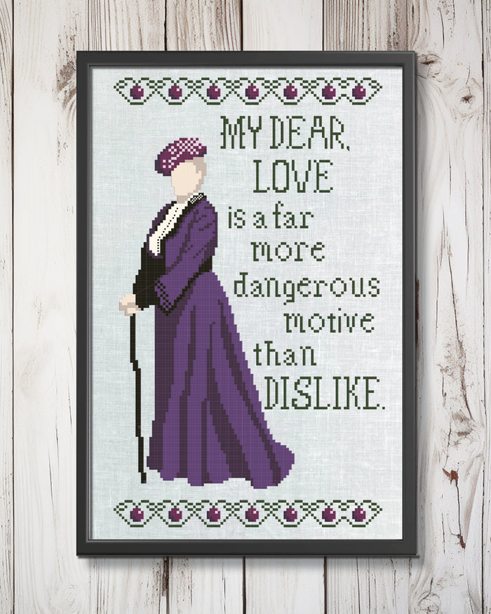 Dangerous Motive Cross Stitch Pattern