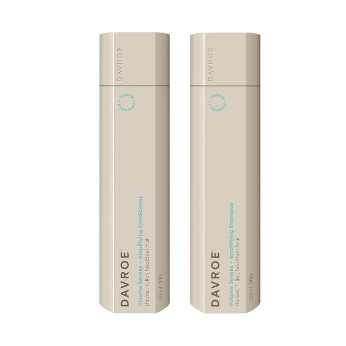 Davroe Volume Senses Amplifying Shampoo, Conditioner and Curl Crème Definer Trio - Haircare Superstore