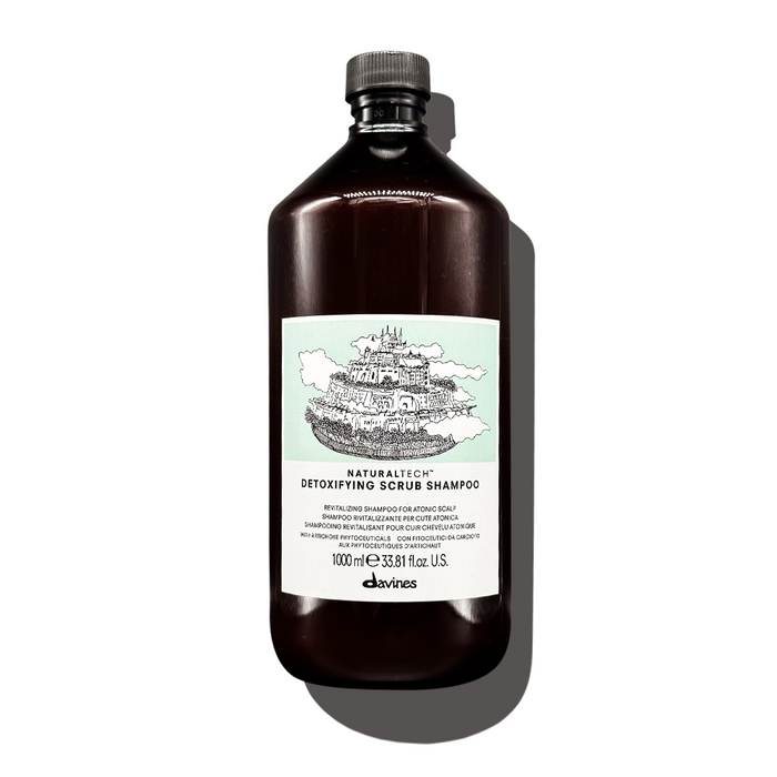 Detoxifying Scrub Shampoo liter size - Davines hair care at Solvi Salon, Boise, Idaho
