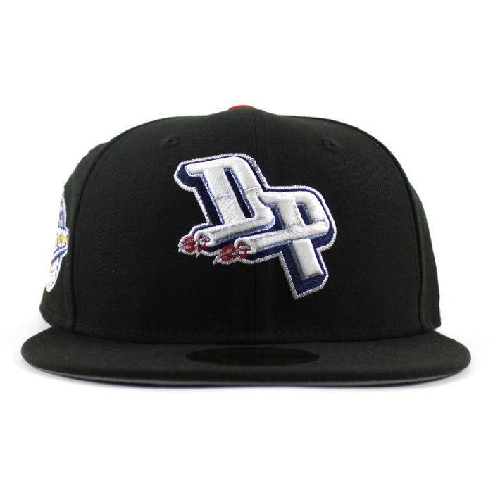 Detroit Pistons Pistons Patch New Era 59Fifty Fitted Hat (Black Gray Under Brim)