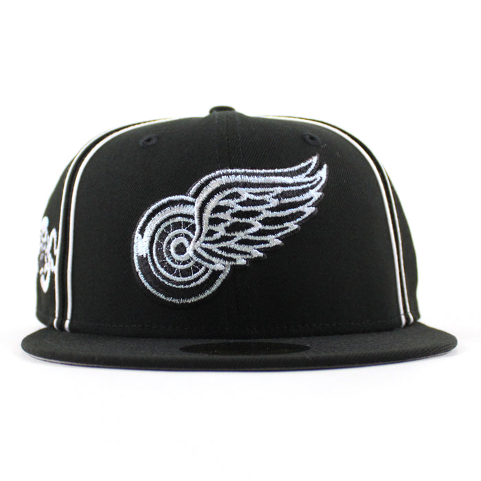 Detroit Red Wings Mascot Patch New Era 59Fifty Fitted Hat (Black Gray Under brim)