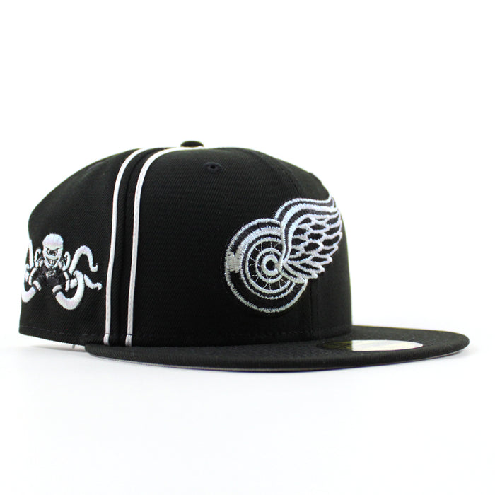 Detroit Red Wings Mascot Patch New Era 59Fifty Fitted Hat (Black Gray Under brim)