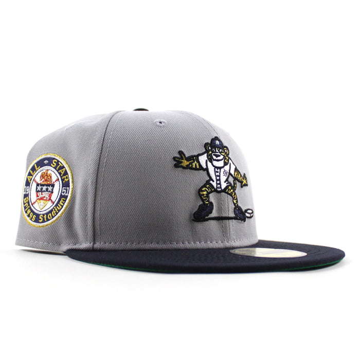 Detroit Tigers 1951 All Star Game New Era 59Fifty Fitted Hat (Gray Navy Green Under Brim)