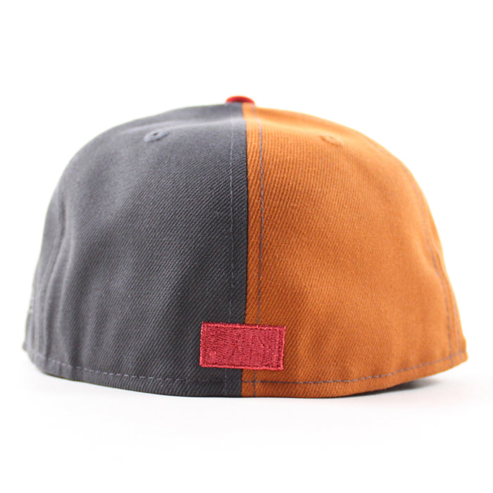 Detroit Tigers 2006 World Series New Era 59Fifty Fitted Hat (Rust Orange Graphite Gray Black Gray Under Brim)