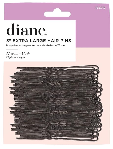 Diane Black Hair Pins 3" # D473 - Dozen - Palms Fashion Inc.