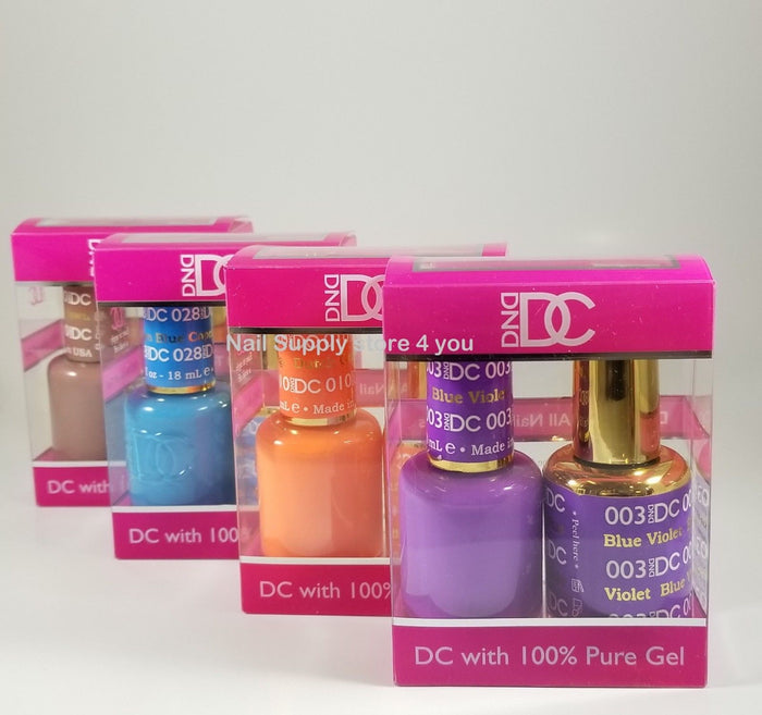 DND - DC Manicure Soak off Gel & Matching Nail Polish 001 - 072