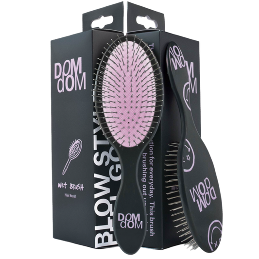 domdom purple wet brush hairbrush luxury haircare
