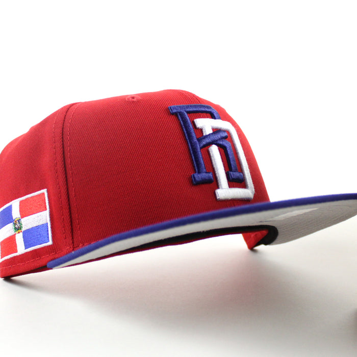 Dominican Republic 2026 World Baseball Classic (WBC) New Era 59Fifty Fitted Hat (Navy Red Grey Under Brim)