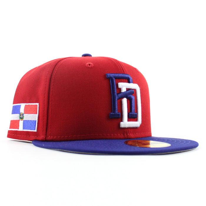 Dominican Republic 2026 World Baseball Classic (WBC) New Era 59Fifty Fitted Hat (Navy Red Grey Under Brim)