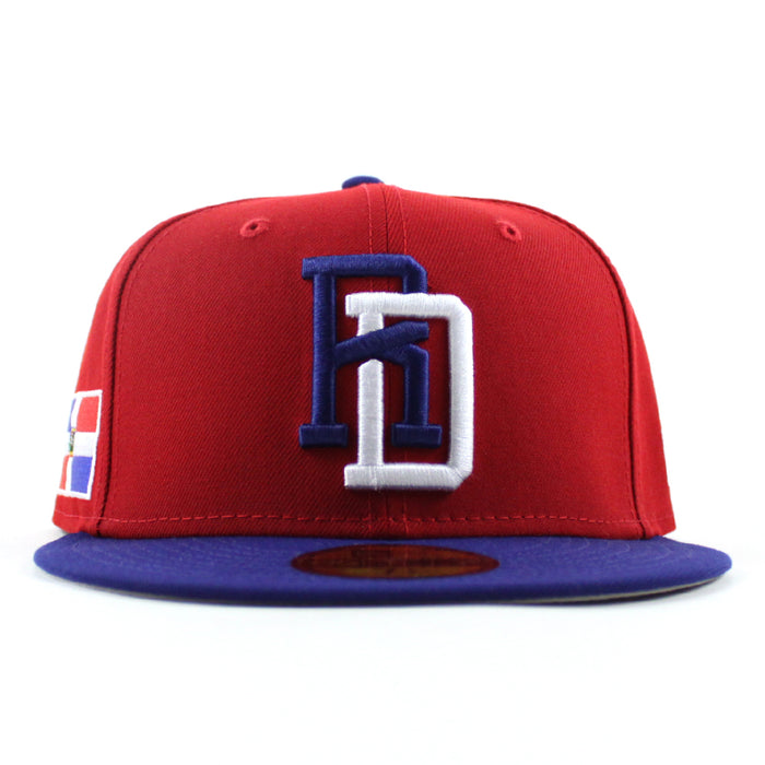 Dominican Republic 2026 World Baseball Classic (WBC) New Era 59Fifty Fitted Hat (Navy Red Grey Under Brim)