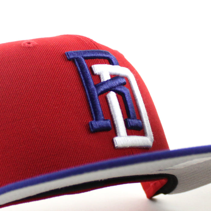 Dominican Republic 2026 World Baseball Classic (WBC) New Era 59Fifty Fitted Hat (Navy Red Grey Under Brim)