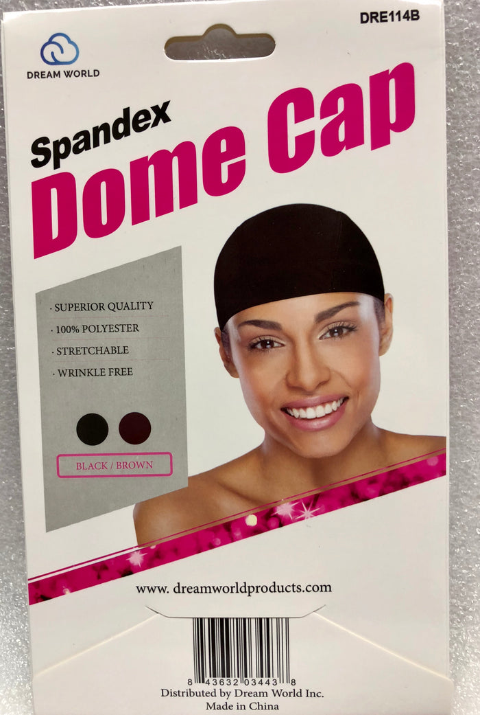Dream Dome Cap for Woman Black #114B - Dozen Pack - Palms Fashion Inc.