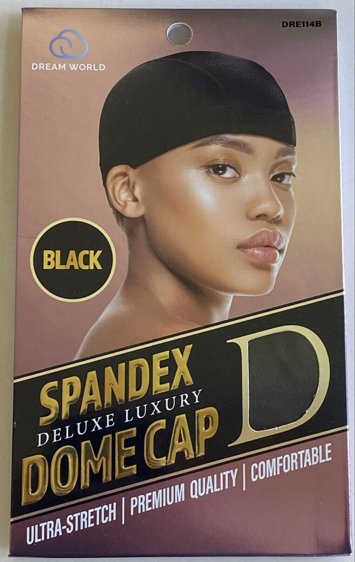 Dream Dome Cap for Woman Black #114B - Dozen Pack - Palms Fashion Inc.