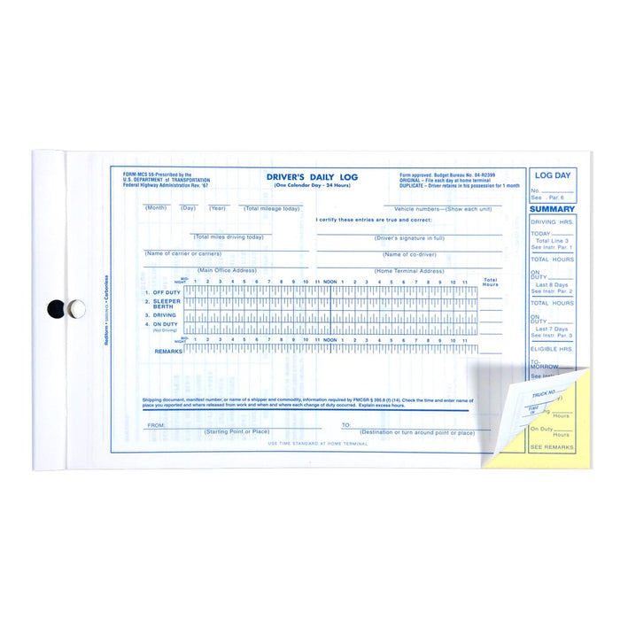 Driver's Daily Log Book S5031NCL