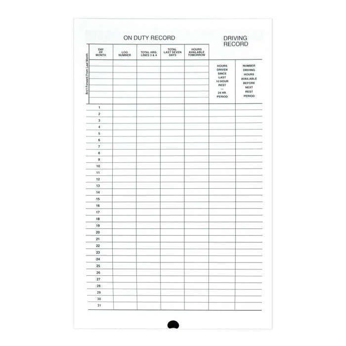 Driver's Daily Log Book S5031NCL