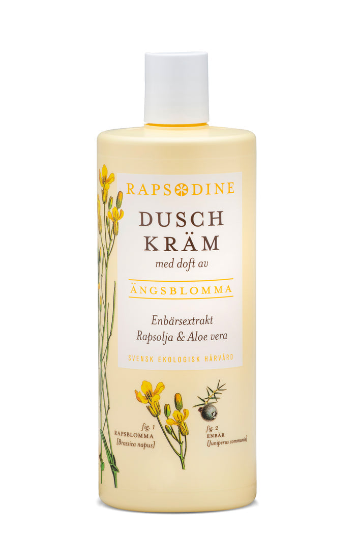 Svensk, ekologisk duschkräm, 500 ml från Rapsodine