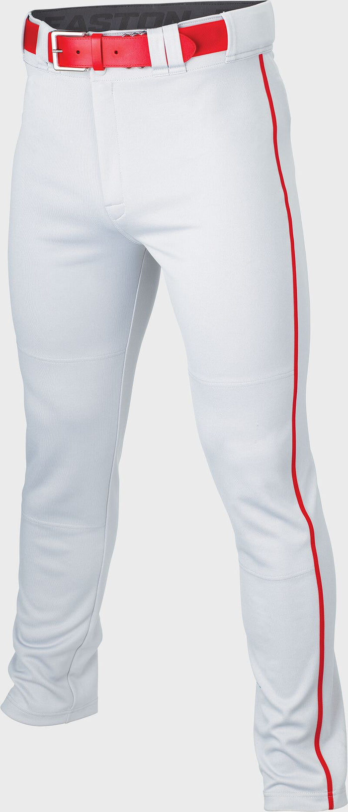 Easton Youth Rival+ Piped Open Bottom Pant Apparel Rawlings/Easton White/Red Small