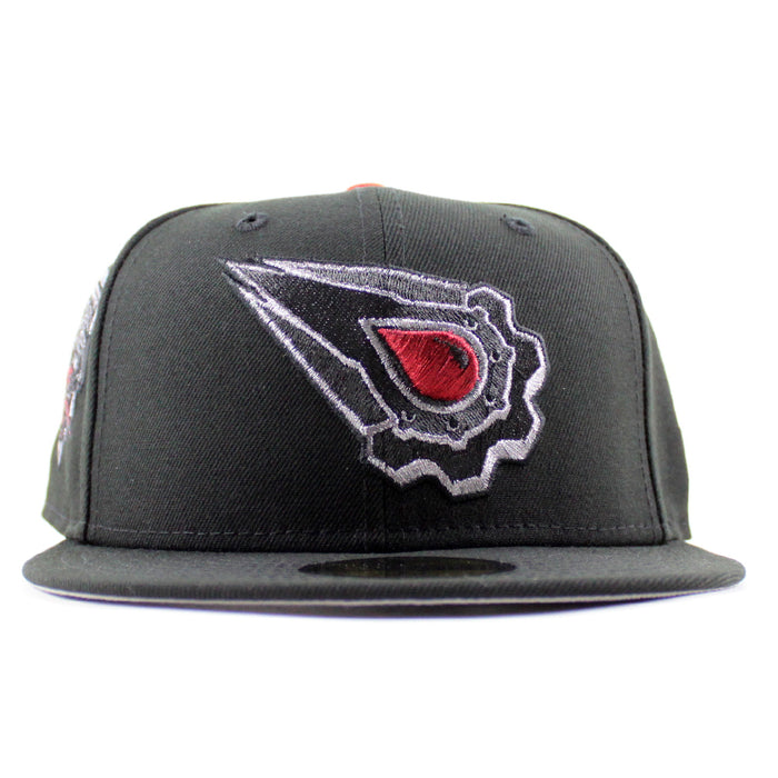 Edmonton Oilers EDMOIL Patch New Era 59Fifty Fitted Hat (Black Gray Under brim)