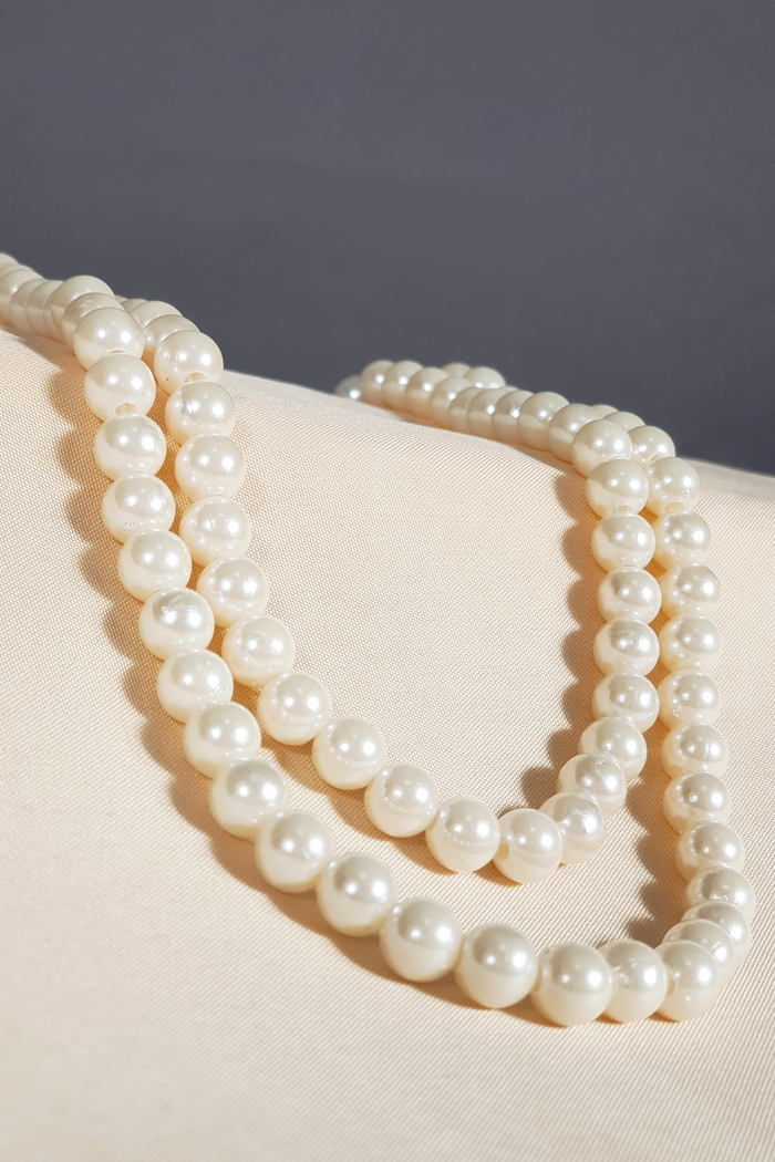 Elegant Long Pearl Necklace I Filipiniana Accesory
