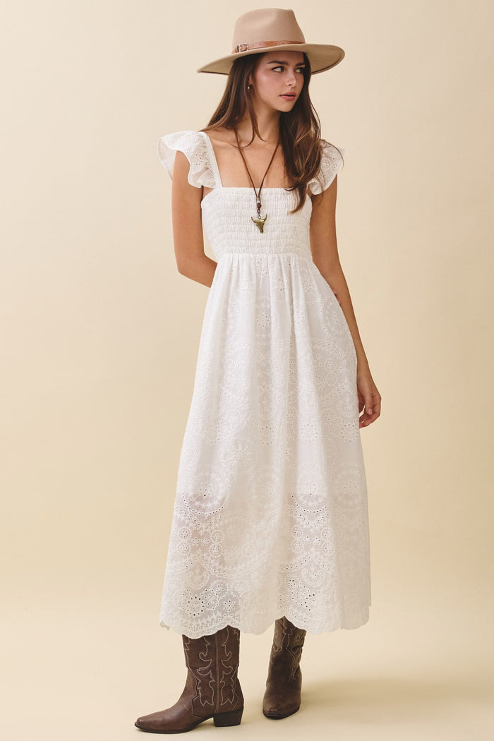Embroidered Maxi Sundress