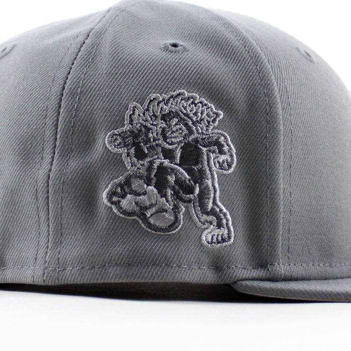 Eugene Emeralds North West League Ape Patch  New Era 59Fifty Fitted Hat (Storm Gray Gray Under Brim)